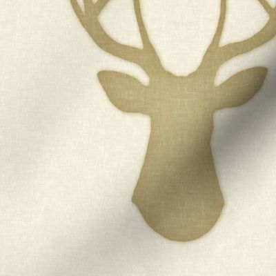 Deer Silhouette in Linen