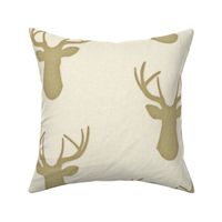 Deer Silhouette in Linen