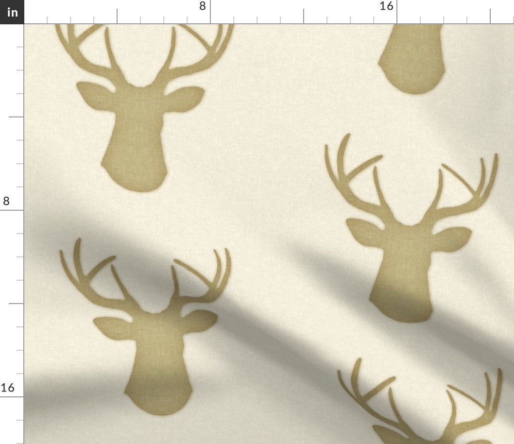 Deer Silhouette in Linen