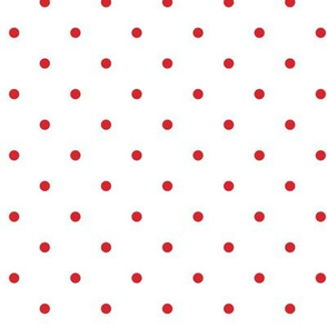 Little dots RED on WHITE