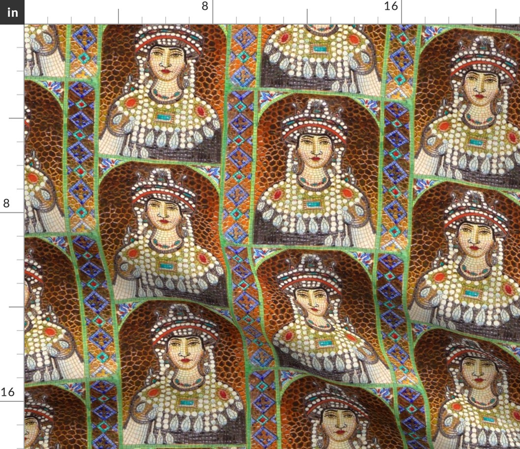 Byzantine Mosaic - Female saint