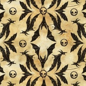 Bat Damask - antique