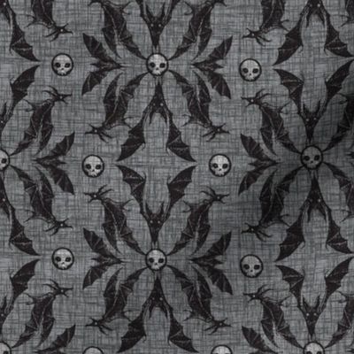 Bat Damask - gray