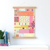 Spring Floral Cheater Quilt