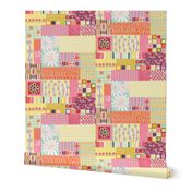Spring Floral Cheater Quilt