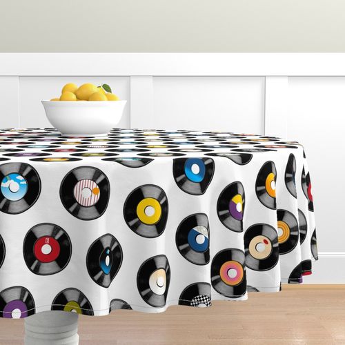 80 S Large Tablecloth Fl And Fruit, 80 Round Tablecloth