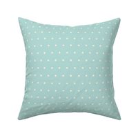 dots blue cream