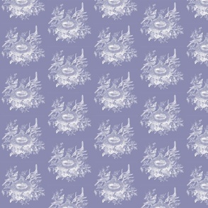 Vintage Birds Lavender | 4" Repeat