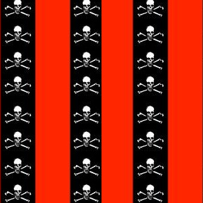 redandblackstripeswithskull