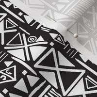 Black and White Aztec