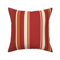 vintage red rust stripe