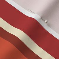 vintage red rust stripe