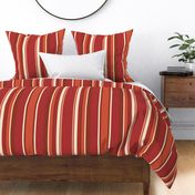 vintage red rust stripe