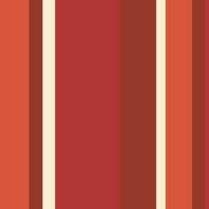 vintage red rust stripe