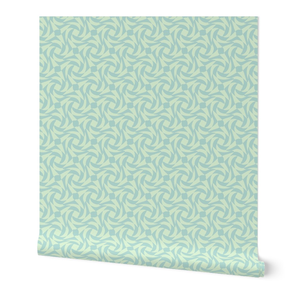 geometric rose in Spring Quilt mint