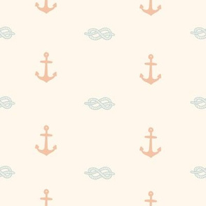 Pastel anchor and knot 