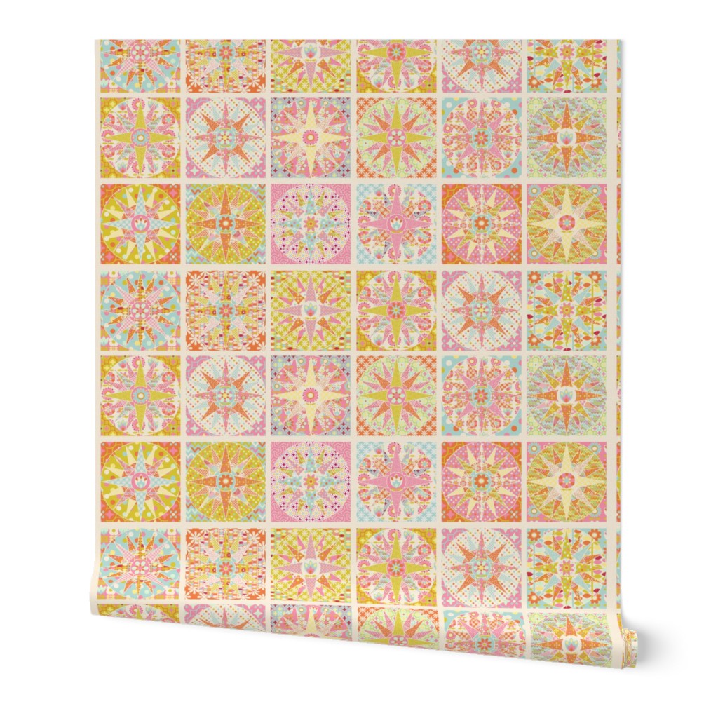 spring_sunshine_cheater_quilt_beige_M