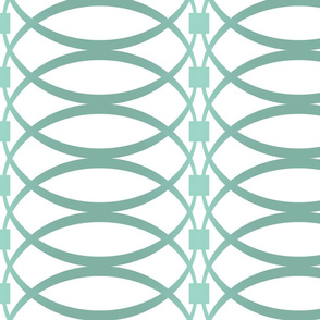 O Ring Stripe Aqua