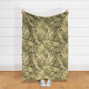 Tropical Leaf Khaki