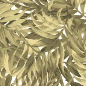 Tropical Leaf Khaki