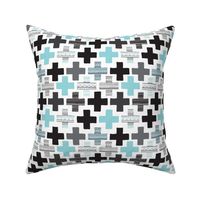 Plus plus cross geometric modern patterns