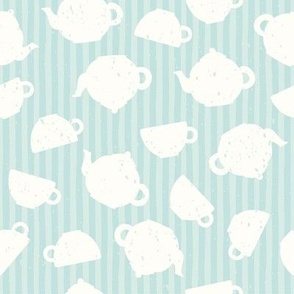 Blue tea time pattern