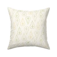 Pear outline pattern