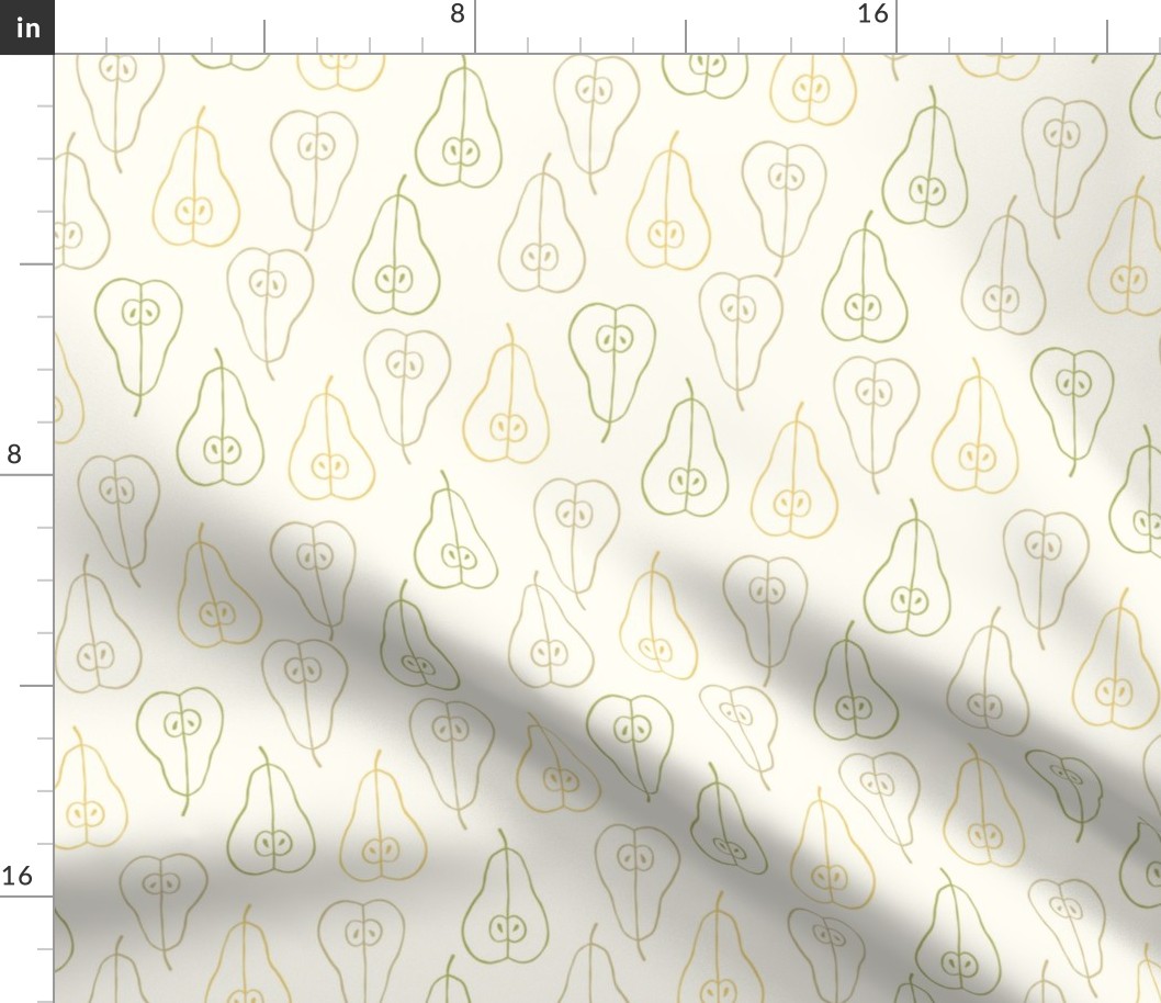 Pear outline pattern