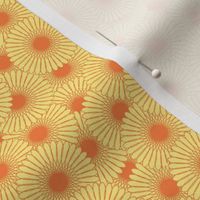 tiny daisies in Spring Quilt yellow and orange