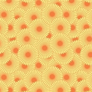 tiny daisies in Spring Quilt yellow and orange