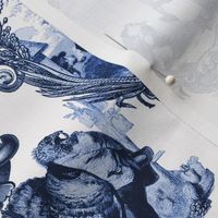 Those Animals Think They're People Toile ~ Blue and White