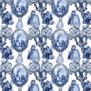 Those Animals Think They're People Toile ~ Blue and White
