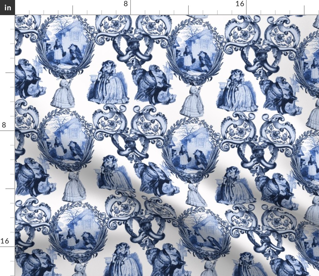 Those Animals Think They're People Toile ~ Blue and White