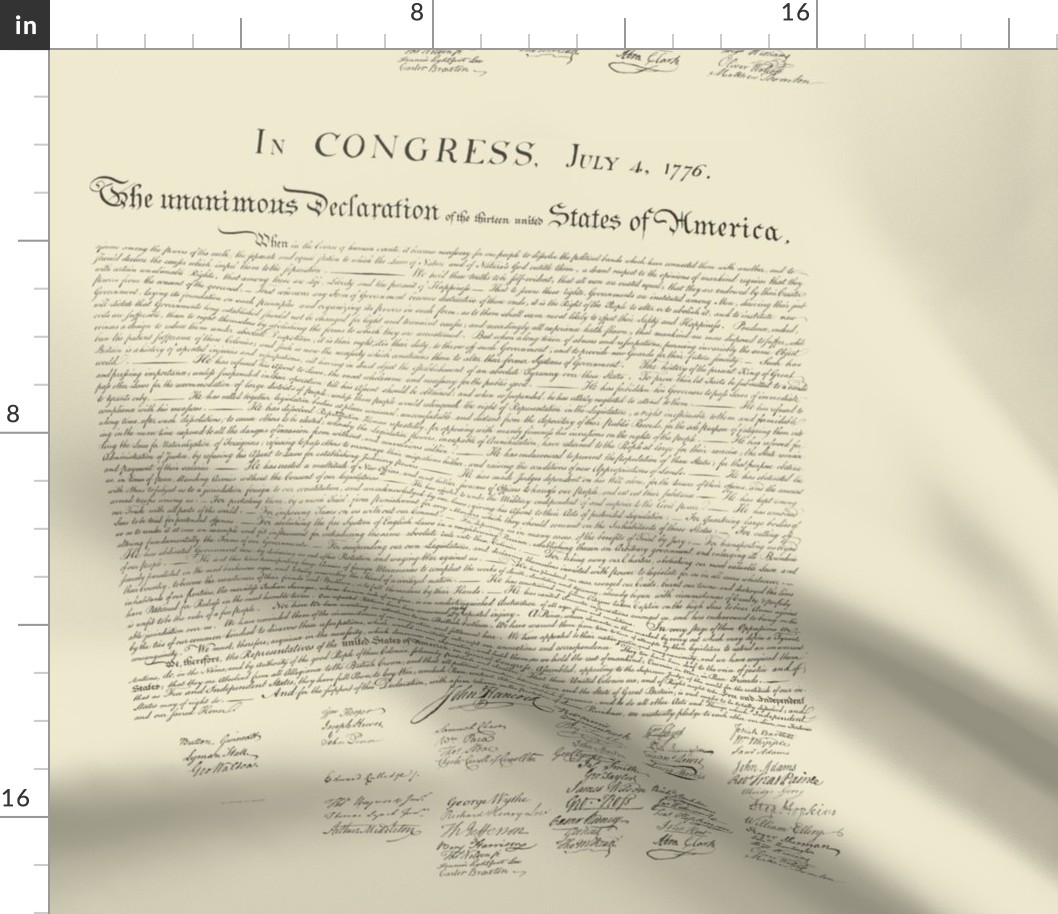 15x18" (6/yard) Declaration of Independence