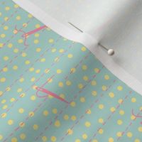 Sewing in the spring - plus dots