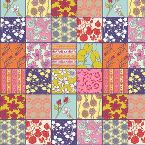 Spring Color Cheater Quilt