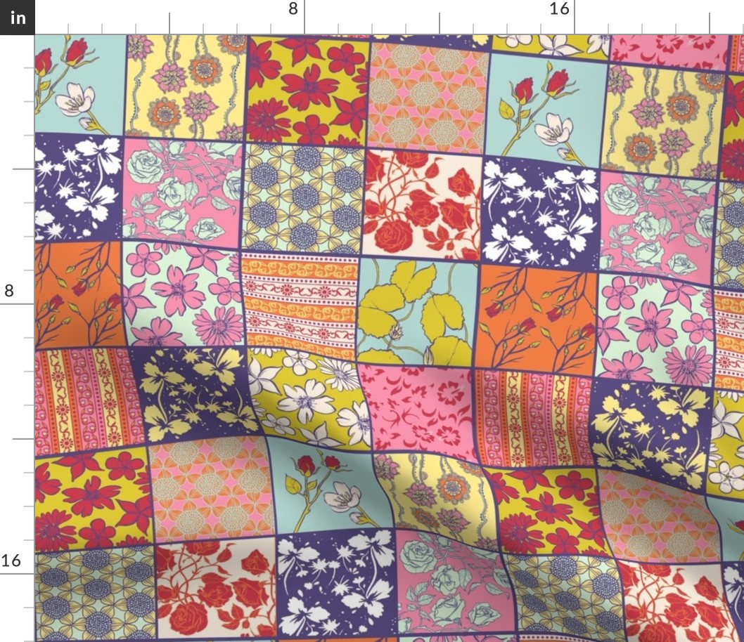 Spring Color Cheater Quilt