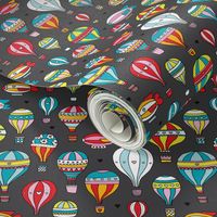 Hot air balloon nursery illustration pattern