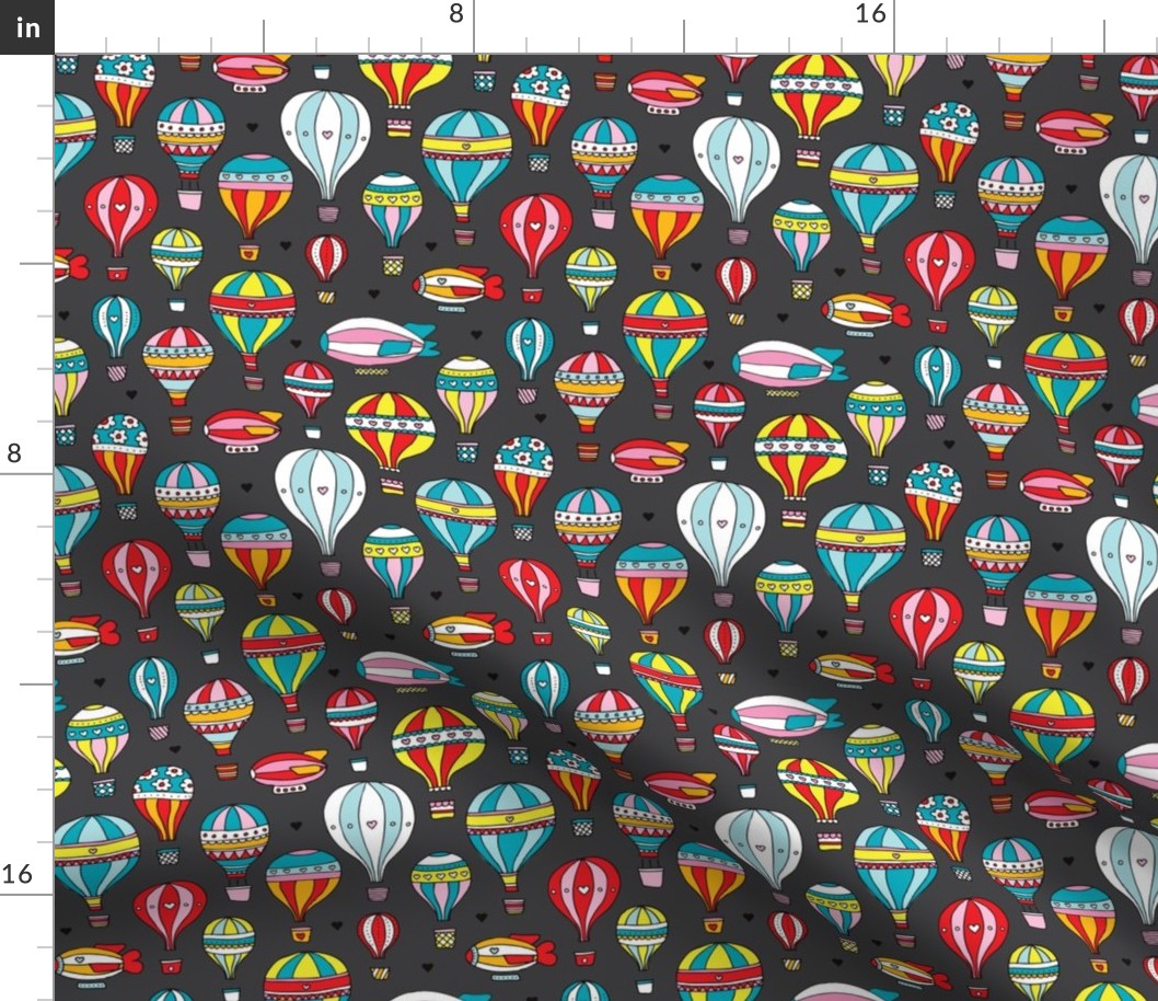 Hot air balloon nursery illustration pattern