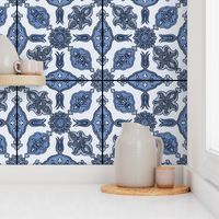 Racinet Moroccan Tile ~ Blue and White