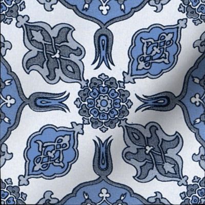 Racinet Moroccan Tile ~ Blue and White