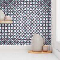 Racinet Moroccan Tile ~ Emerald and Orchid