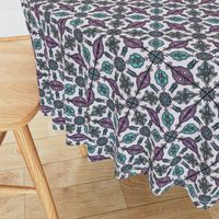 Racinet Moroccan Tile ~ Emerald and Orchid