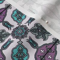 Racinet Moroccan Tile ~ Emerald and Orchid