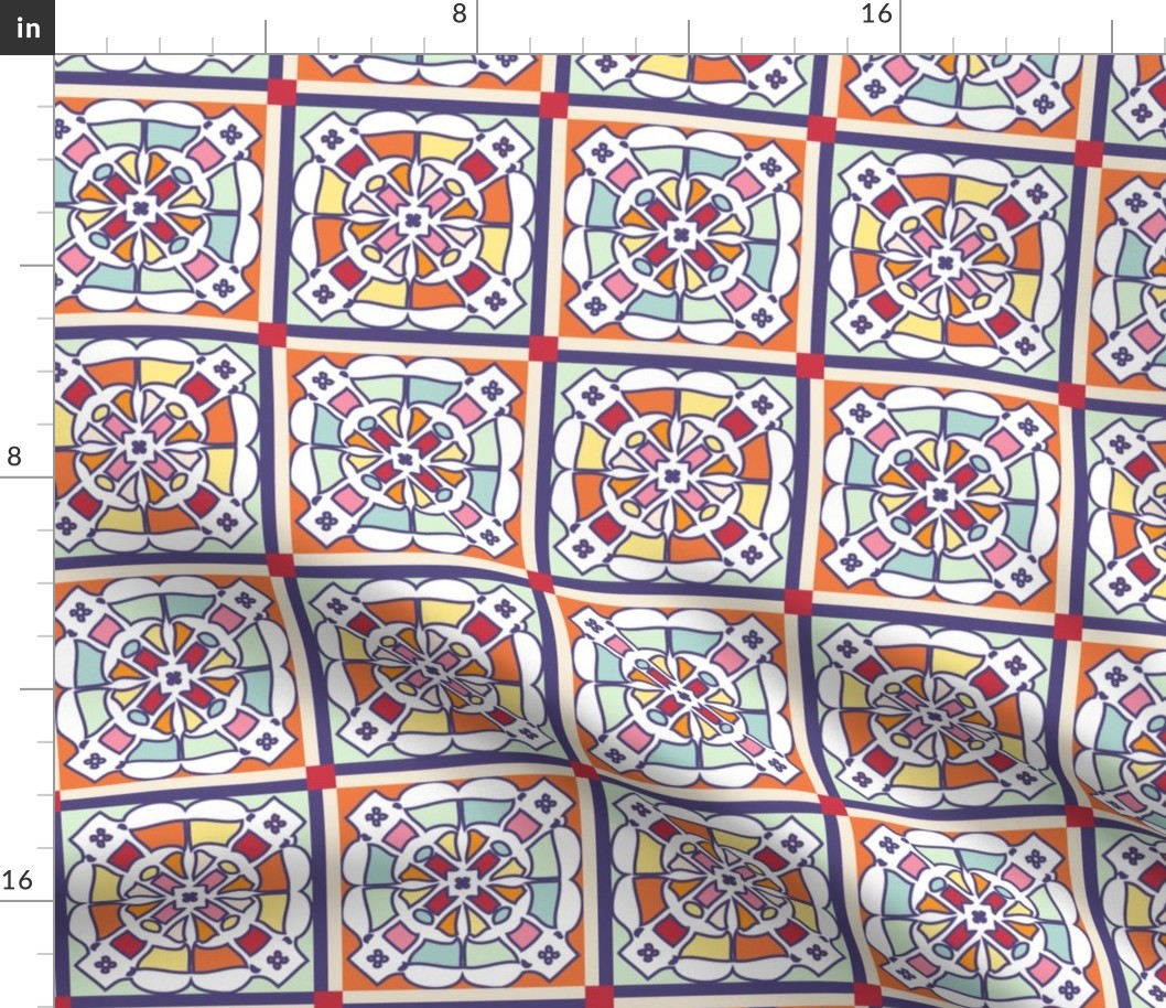 Stained glass cheater quilt