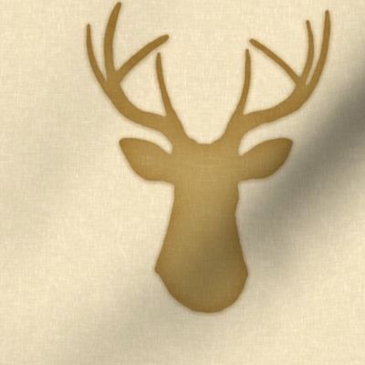 Deer Silhouette in Linen