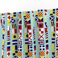Nautical Flags on a Line