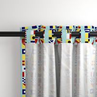 Nautical Flags on a Line