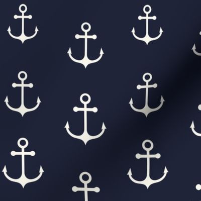 Anchor Navy (Hourglass) 