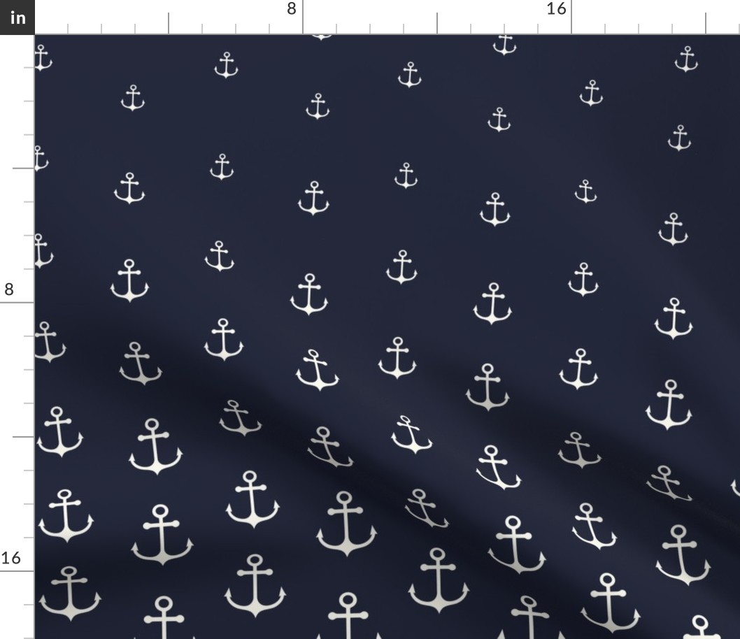 Anchor Navy (Hourglass) 